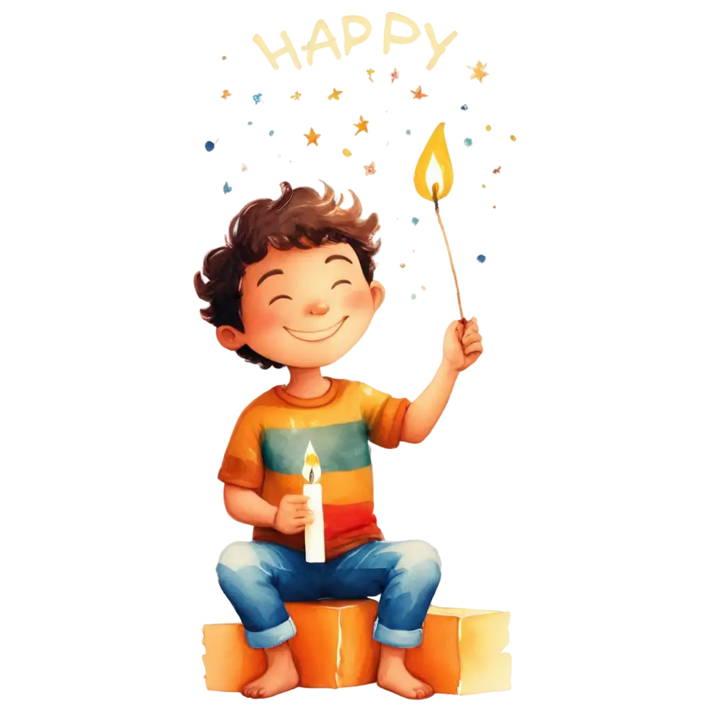 Festive-Diwali-Celebration-PNG-Joyful-Cartoon-Boy-with-Fireworks-and-Candle