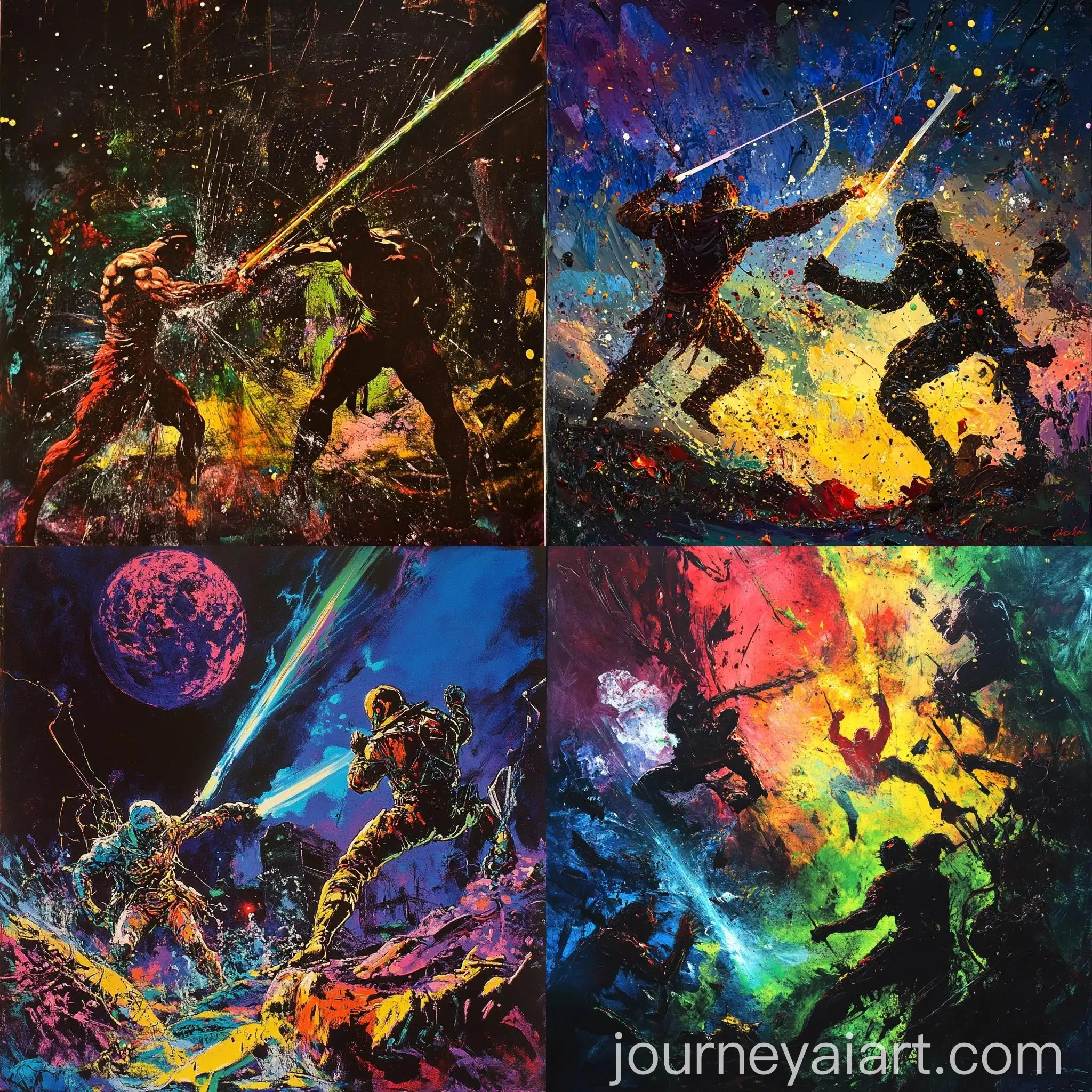 Psychedelic-Night-Scene-Heroic-Laser-Colors-in-Jackson-Pollock-Style