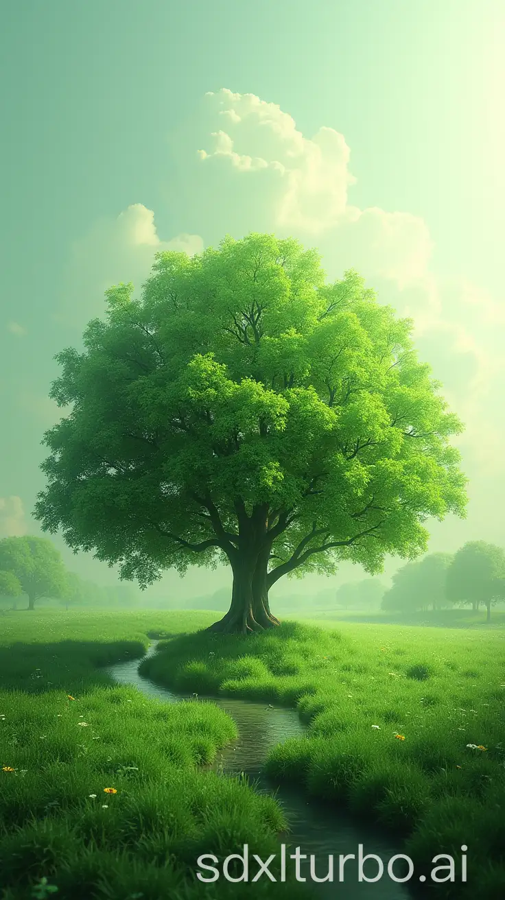 Green environmental protection, trees, air purification, circulation, intelligent technology