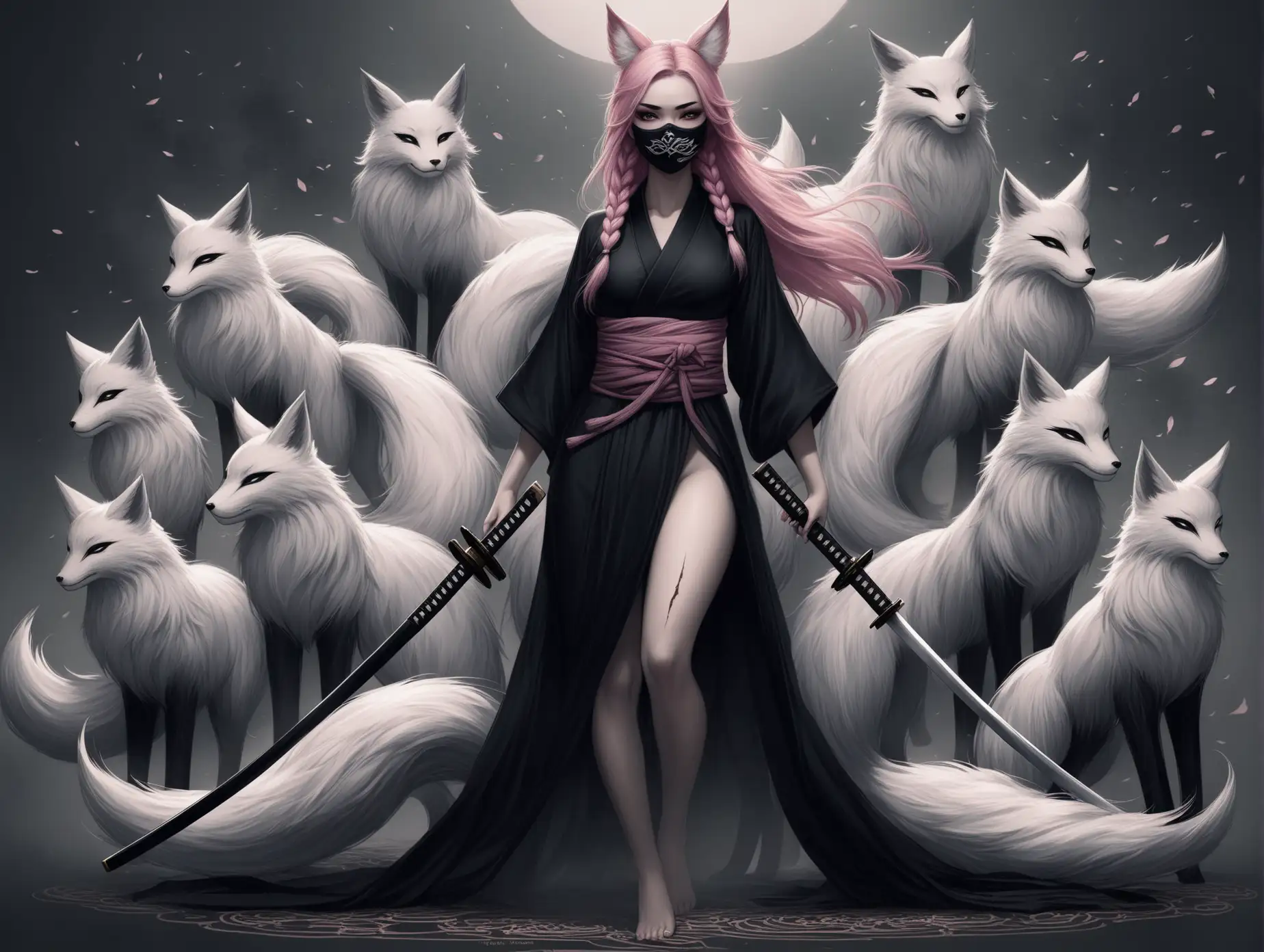 Fantasy-Warrior-Girl-with-Fox-Ears-Katana-and-Braided-Pink-Hair