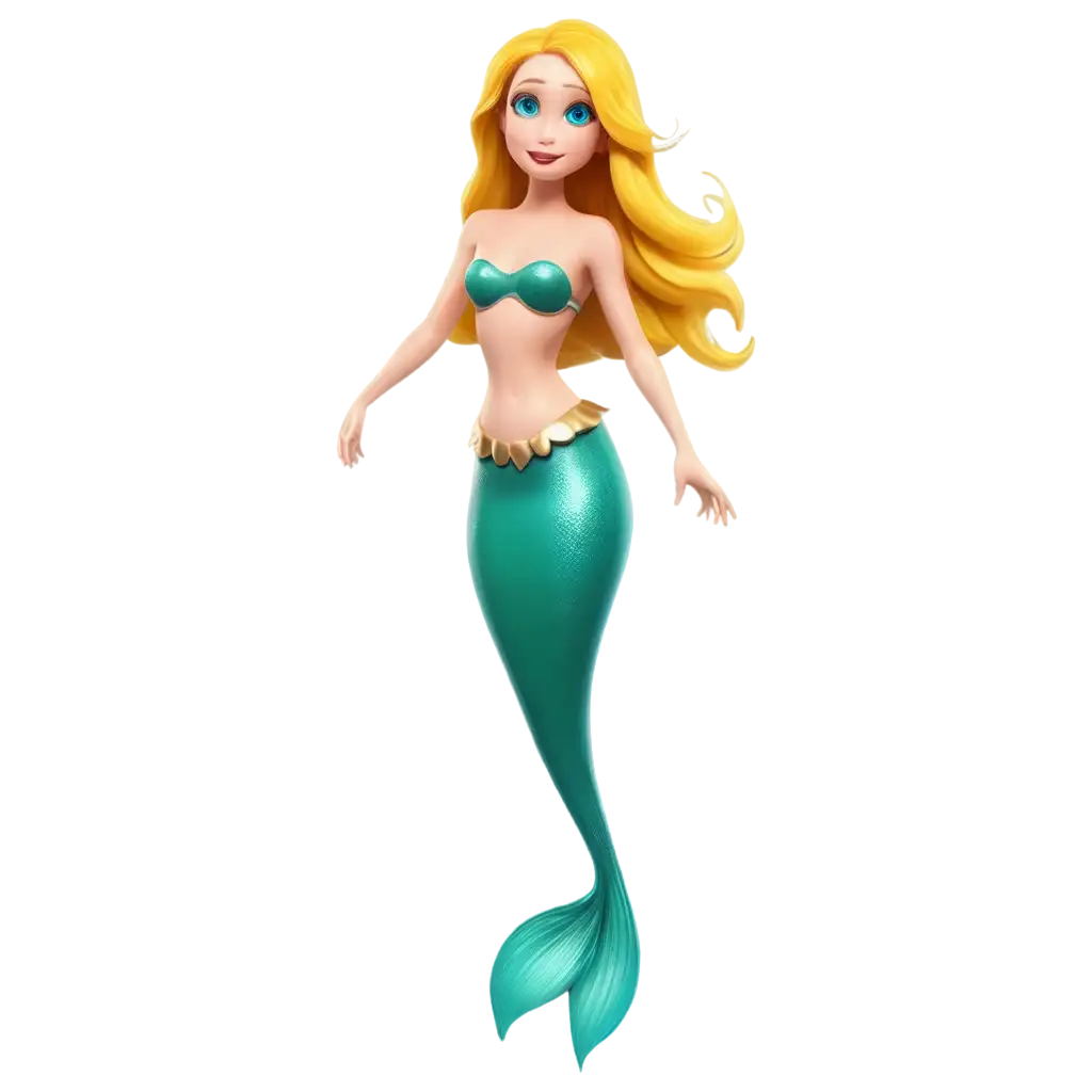 3D-Mermaid-with-Glowing-Eyes-and-Golden-Hair-Vibrant-PNG-Image-in-Pixar-Colors