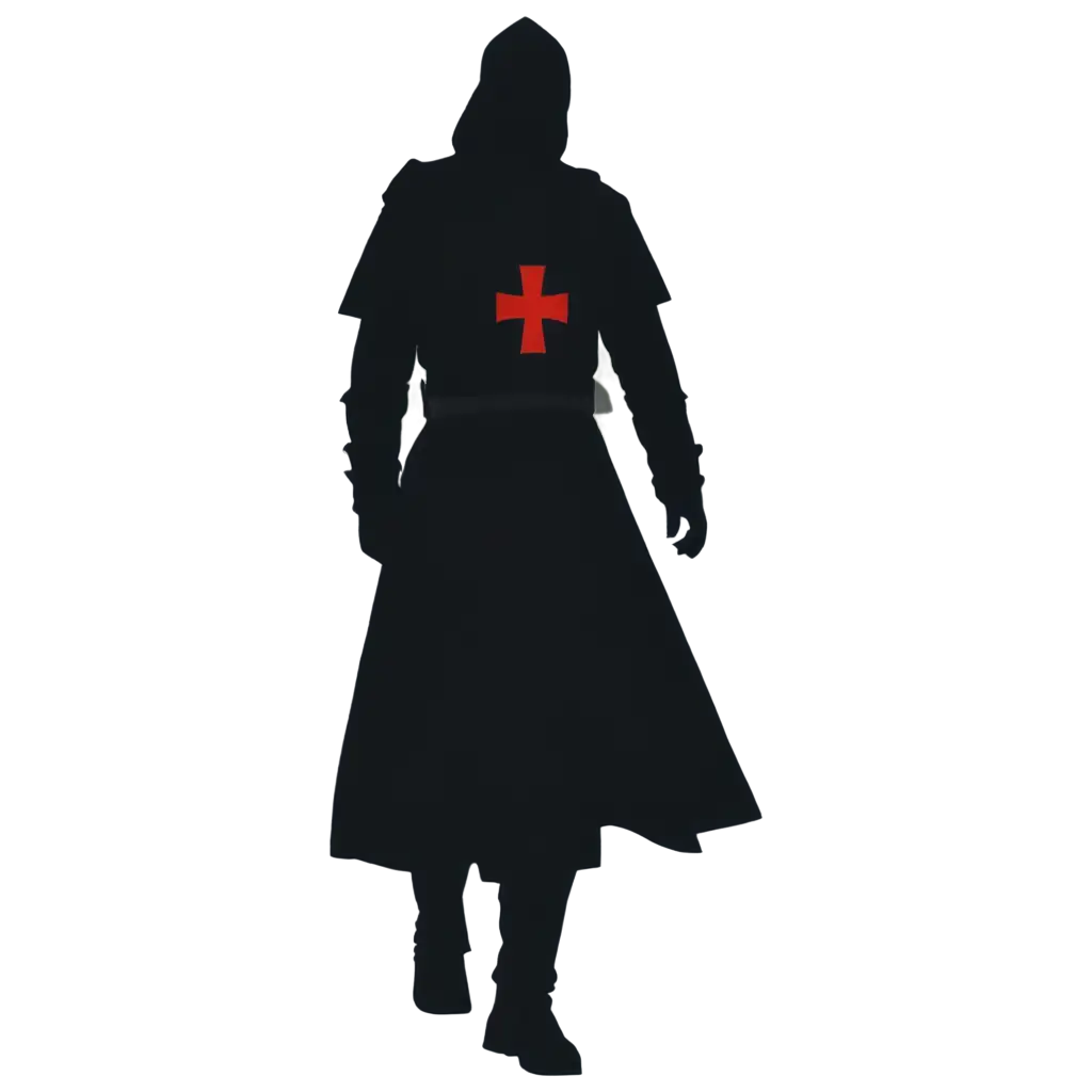 Knight-Templar-Walking-Towards-Me-Silhouette-PNG-Image