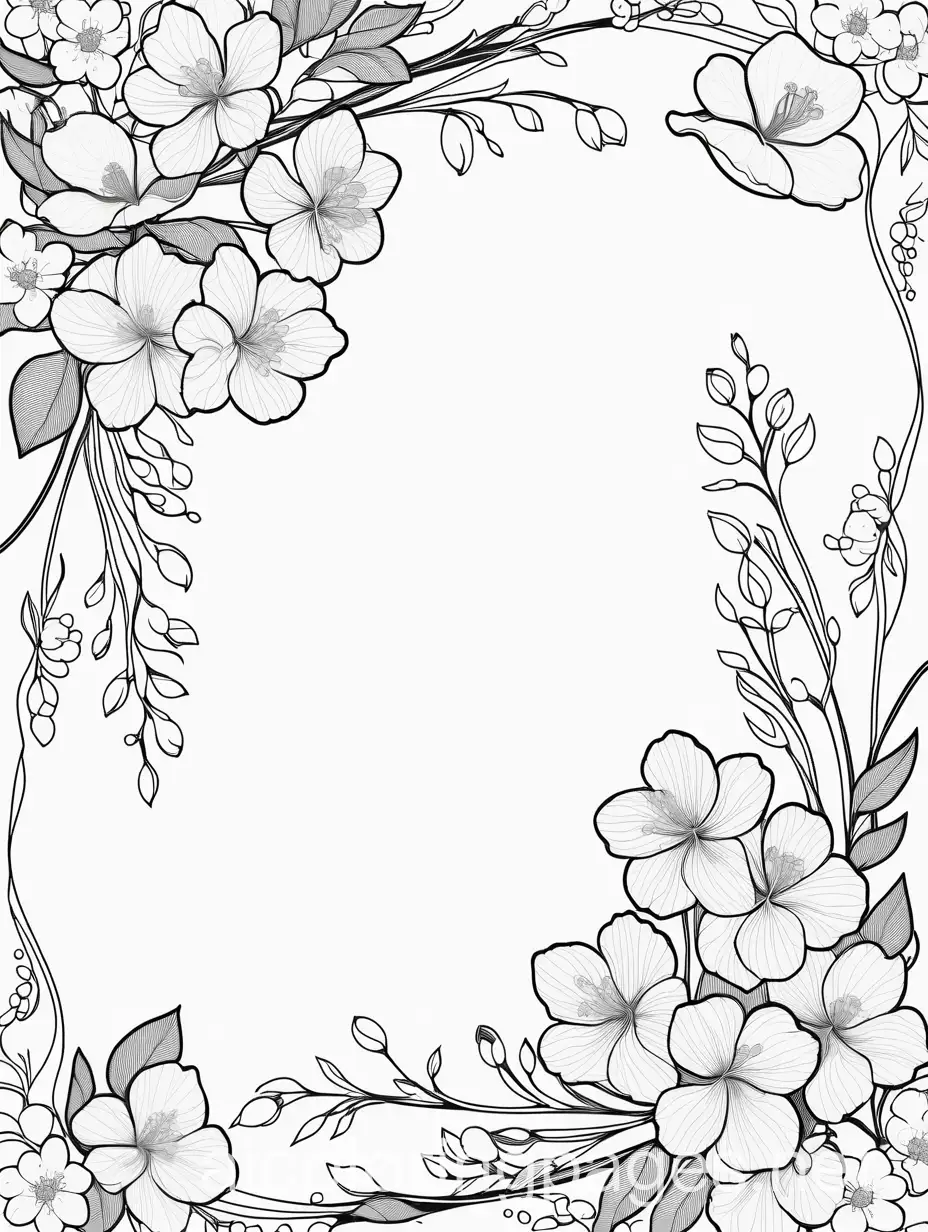 Delicate-Blossoming-Apple-Branches-Coloring-Page