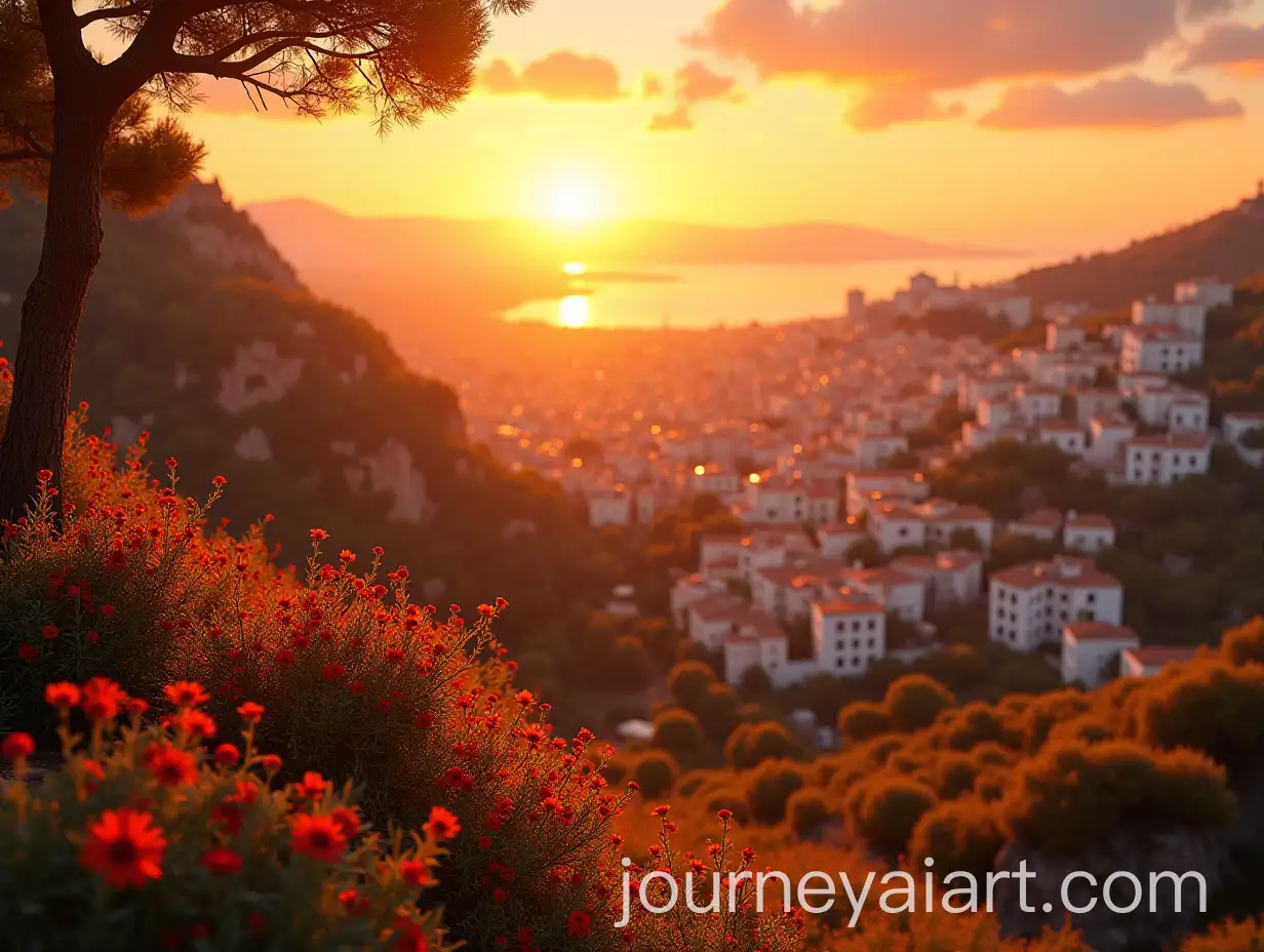 Magical-Sunset-Over-Mediterranean-City-with-GlowingAI-Art-Prompt-Expansion-Flora