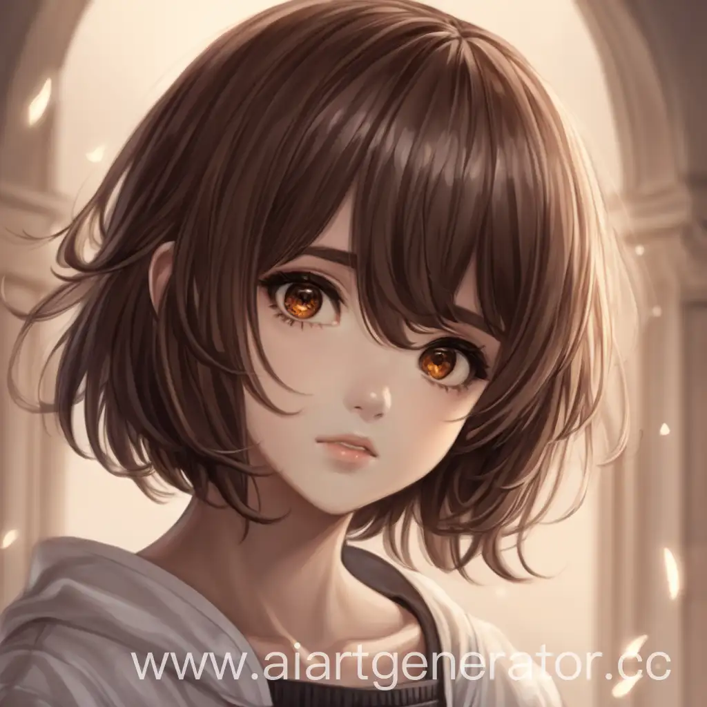 Fantasy-Anime-Girl-with-Short-Brown-Hair-and-Brown-Eyes