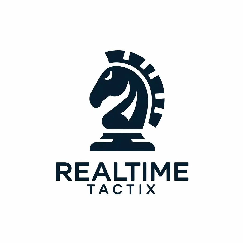 LOGO Design for RealTime Tactix Knight Chess Piece with Modern and Minimalist Internet Industry Theme