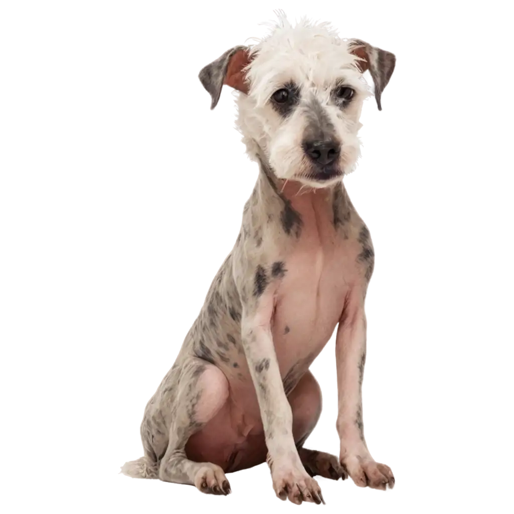 HighQuality-PNG-of-a-Rag-Dog-with-Mange-for-Enhanced-Visual-Appeal