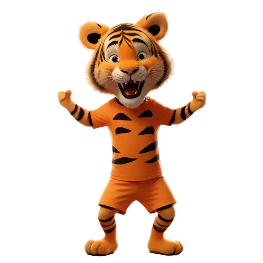 PNG-Image-of-Tiger-Celebrating-Soccer-Cup-HighQuality-Digital-Art