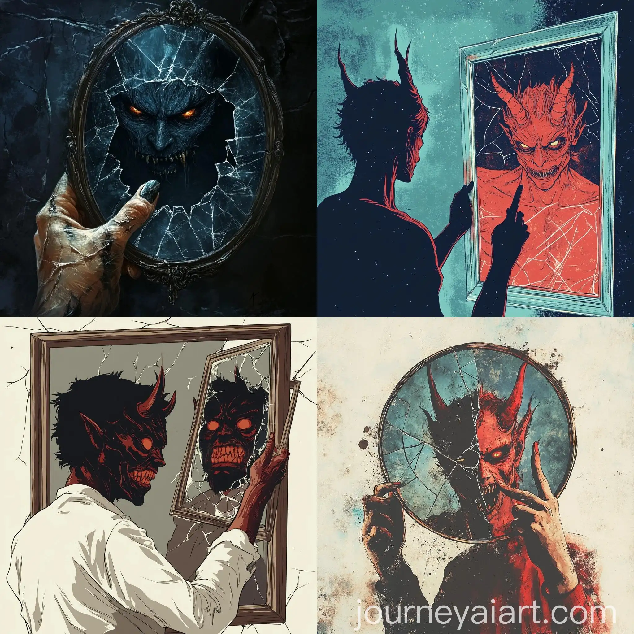 Reflection-of-a-Person-Holding-a-Broken-Mirror-Showing-Their-Devilish-Alter-Ego