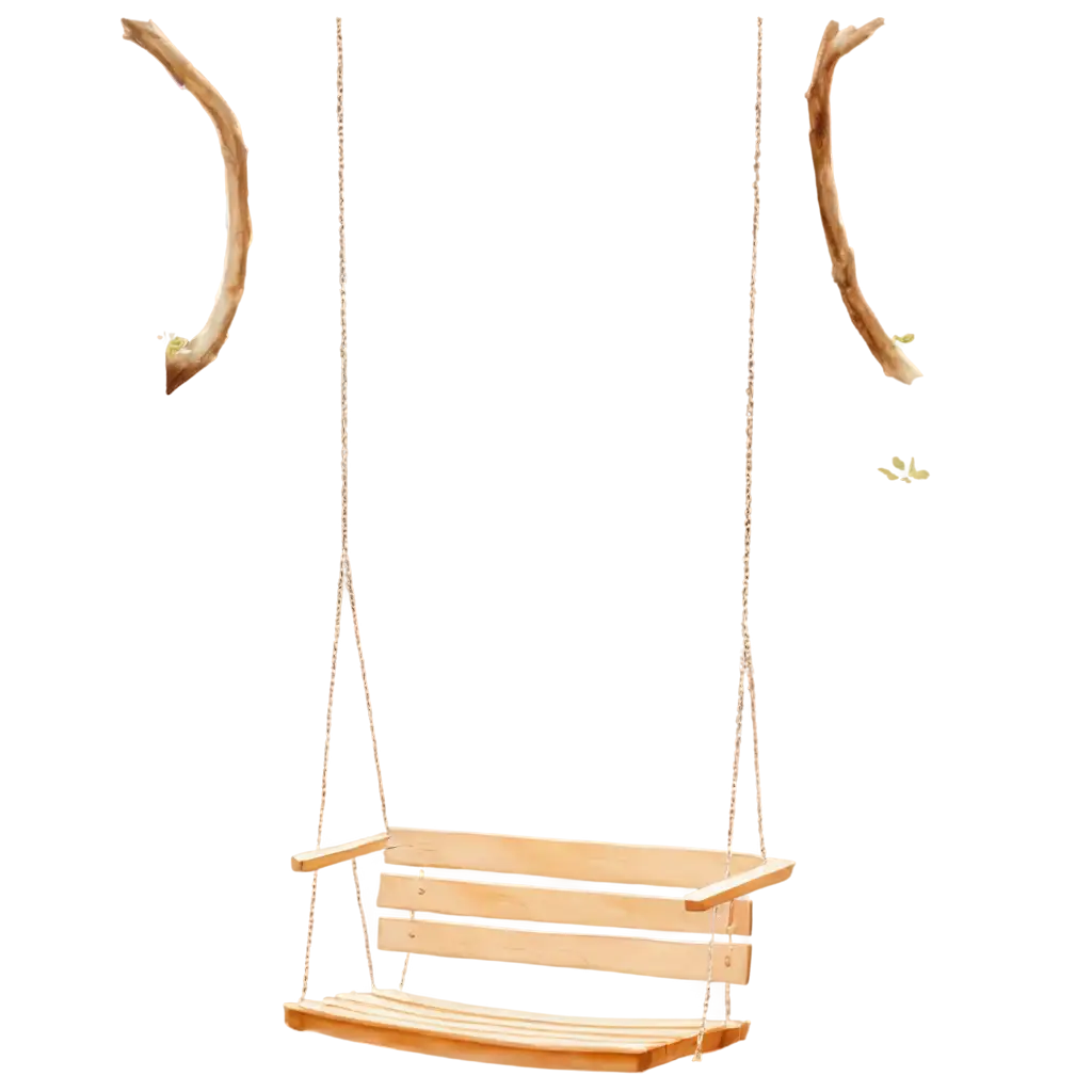 Empty-Tree-Swing-Illustration-PNG-Tranquil-Nature-Scene-Artwork