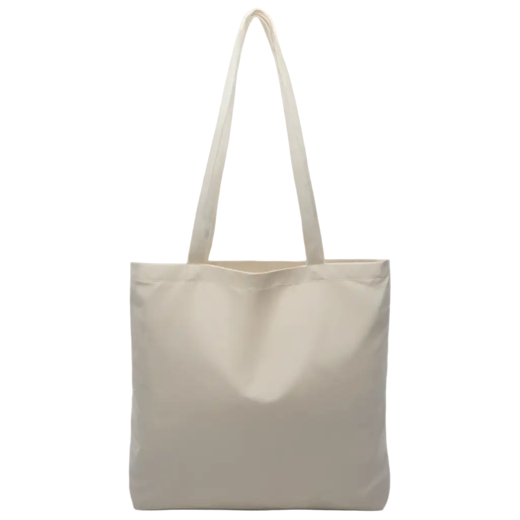 Simple-Plain-White-Basic-Tote-Bag-PNG-Image-for-Versatile-Use