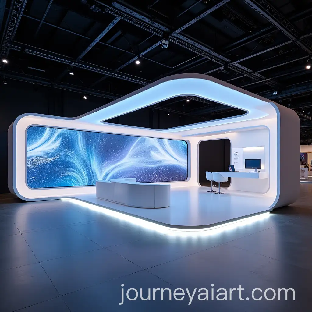 Exhibition-Stand-Design-with-Large-Entrance-and-LED-Screens