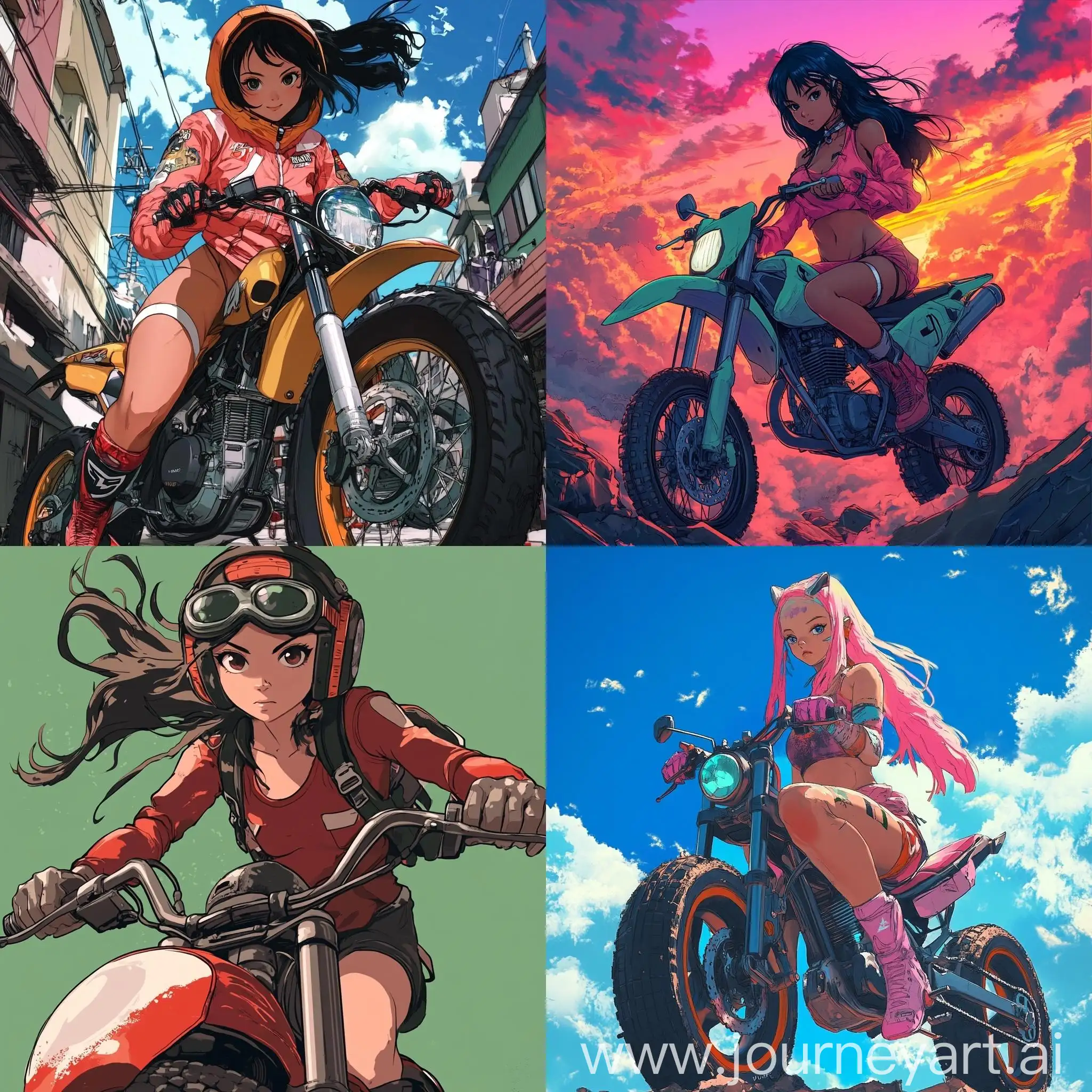 Anime-Style-Girl-Riding-Pitbike