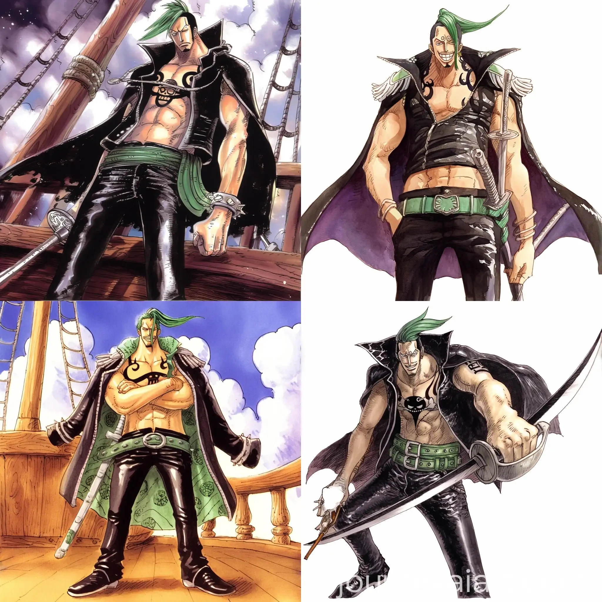 Watercolor-Pirate-Character-from-Manga-One-Piece