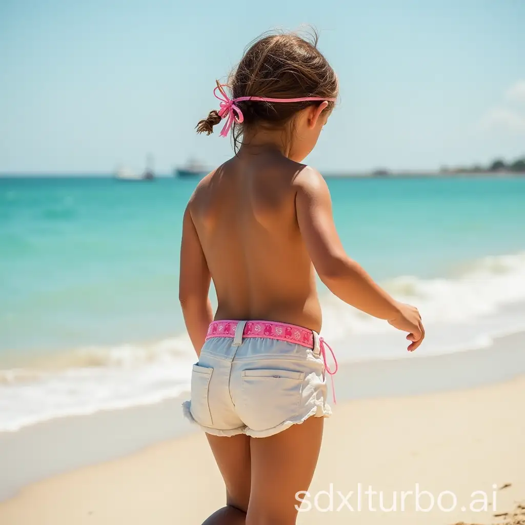 SunKissed-Teen-at-Saint-Tropez-in-Belted-Shorts