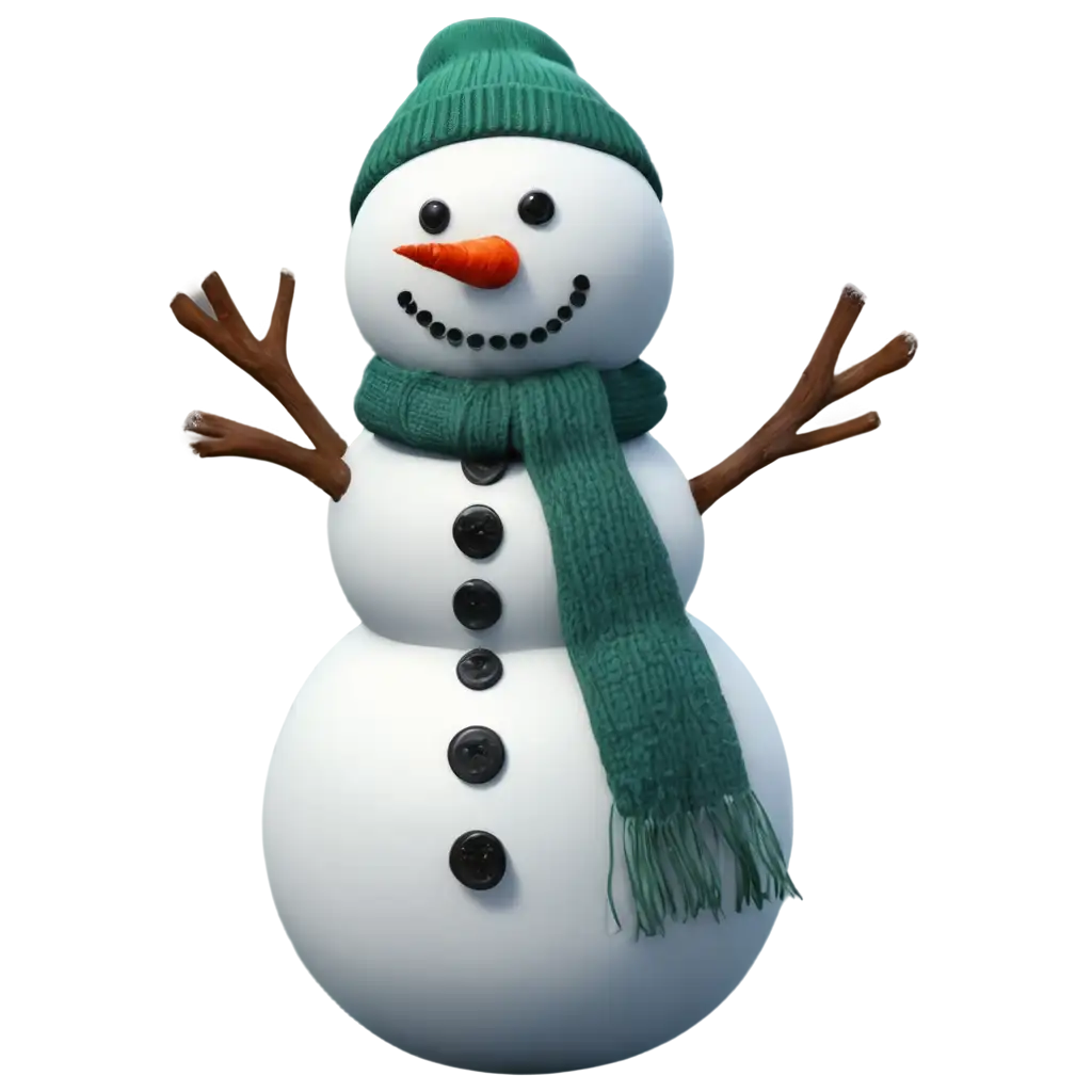 Snowman-PNG-Image-Crisp-and-Clear-Winter-Artwork-for-All-Your-Creative-Projects