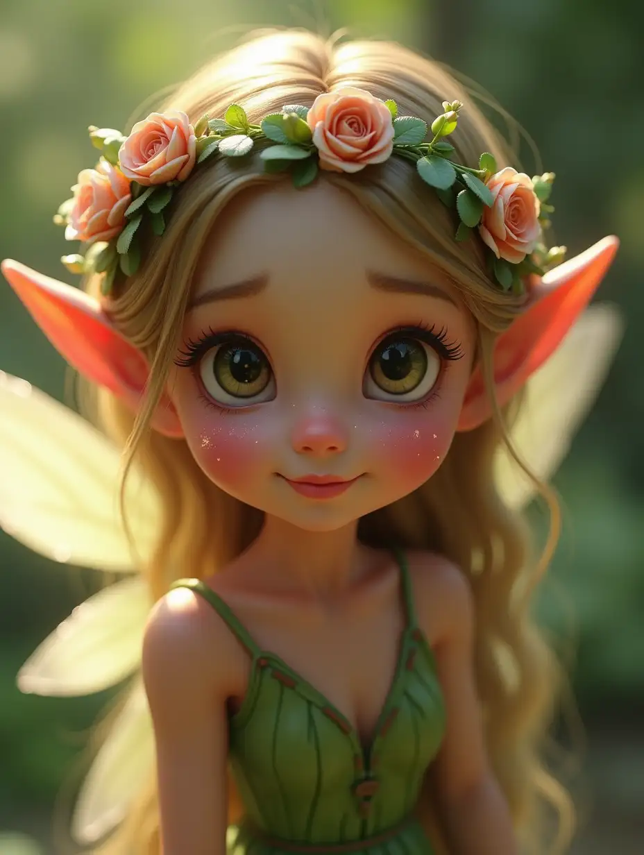 Cute-Little-Elven-Princess-with-Flower-Wreath-and-Translucent-Wings