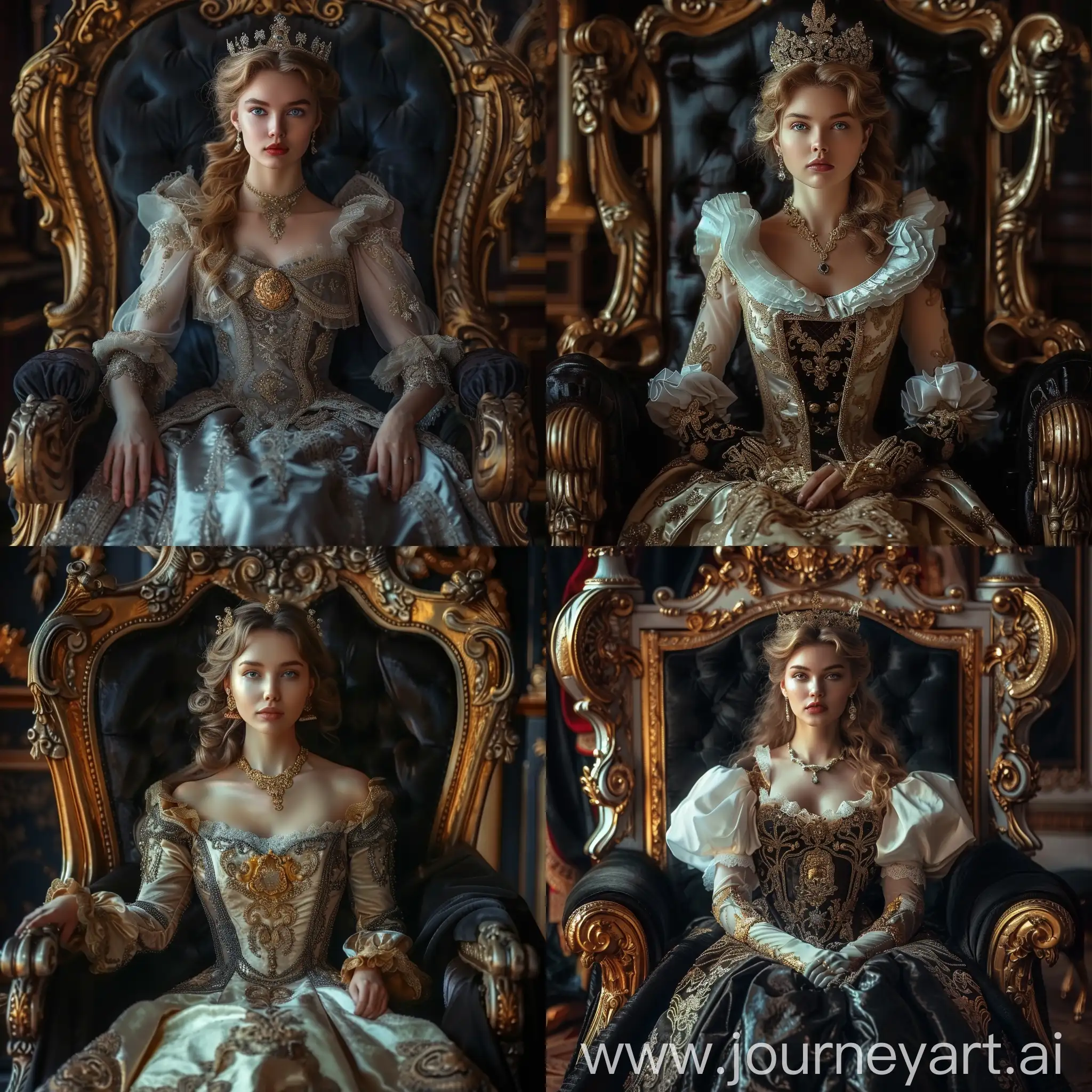 Elegant-Woman-in-Royal-Throne-Portrait