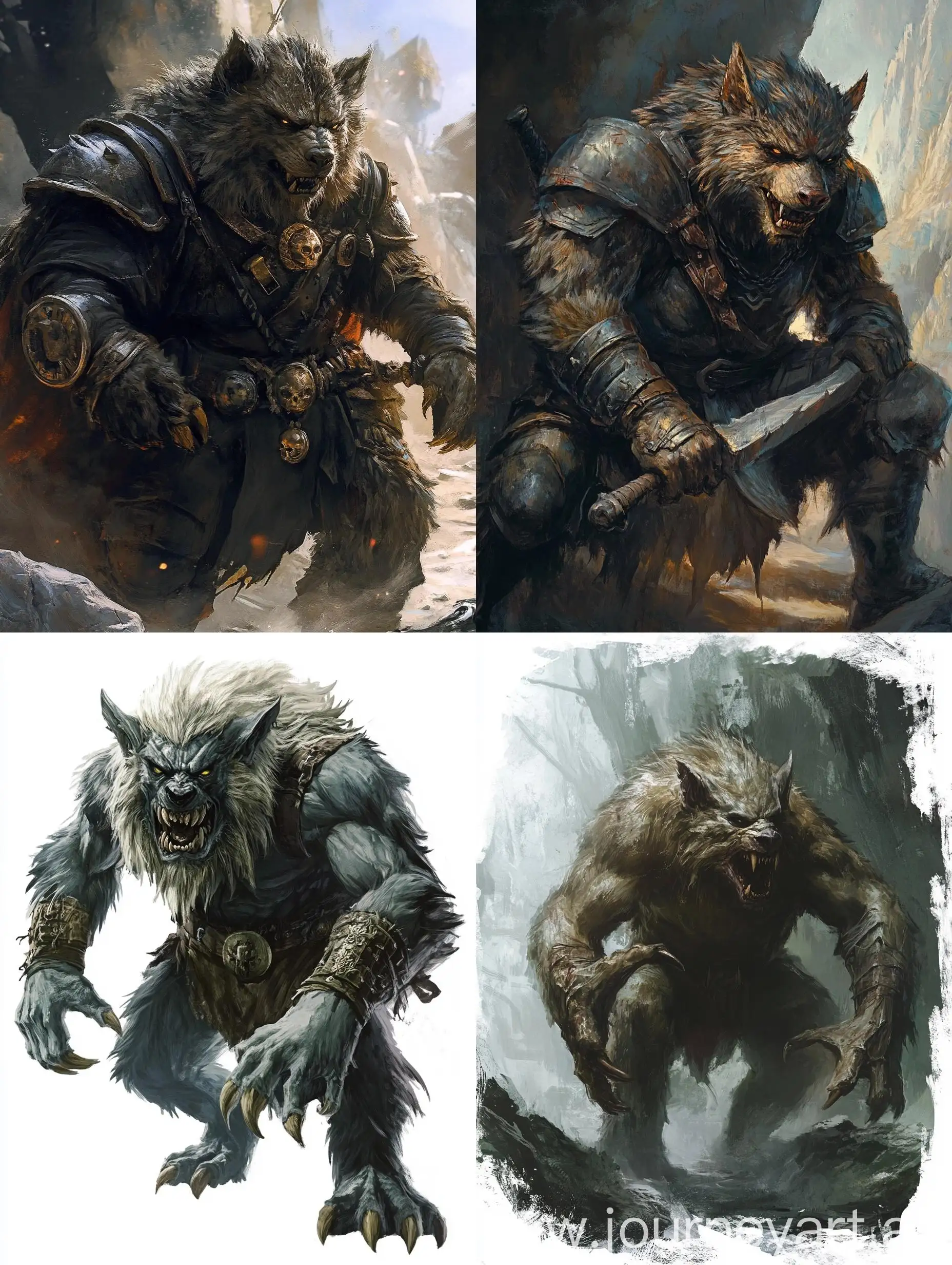 Fantasy-Creature-Worg-in-Dungeons-Dragons-Setting