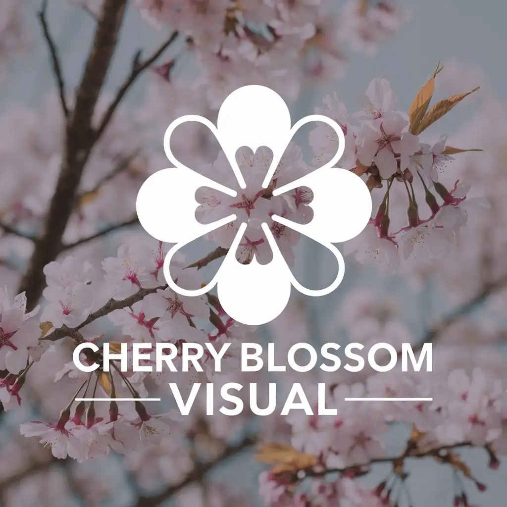 LOGO-Design-for-Cherry-Blossom-Visual-Elegant-Photography-Symbol-for-Tech-Industry