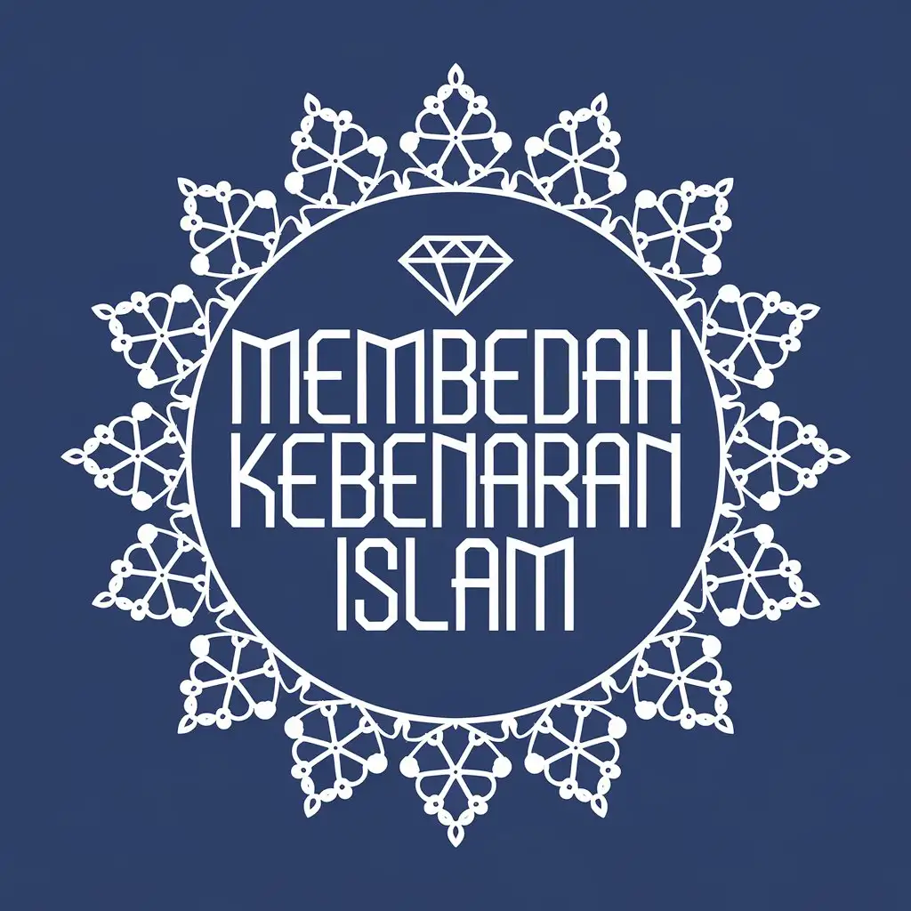 Islamic Diamond Logo for YouTube Channel Membedah Kebenaran Islam