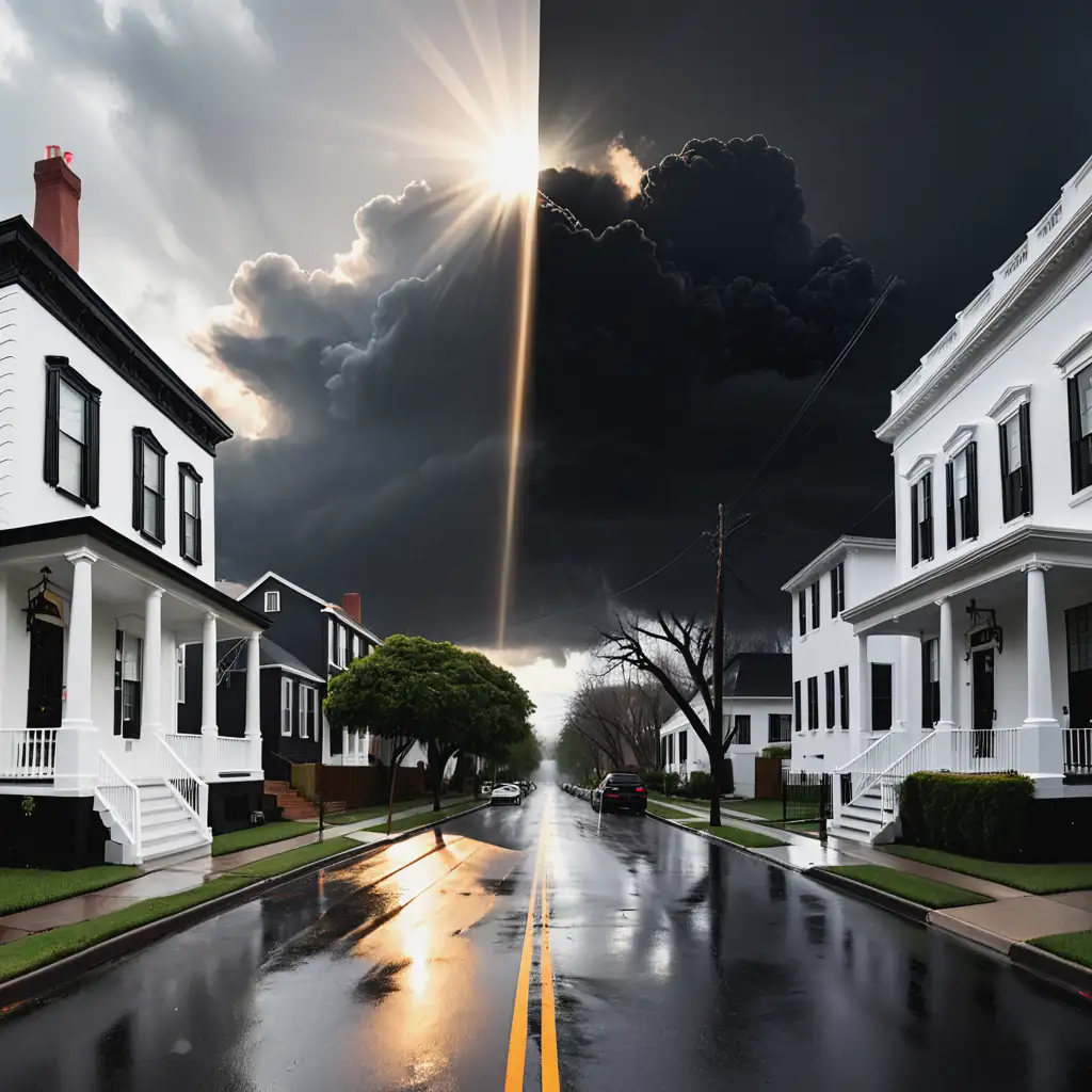 Contrasting Houses in Weather Conditions