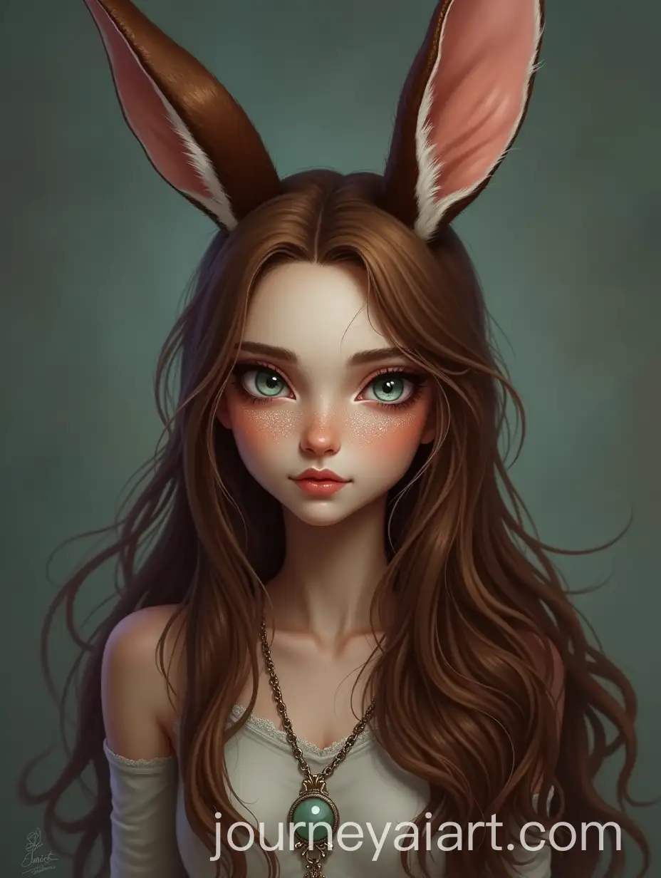 Female-Bunny-Demihuman-with-Brown-Hair-and-Glittery-Skin-in-Epic-Fantasy-Setting