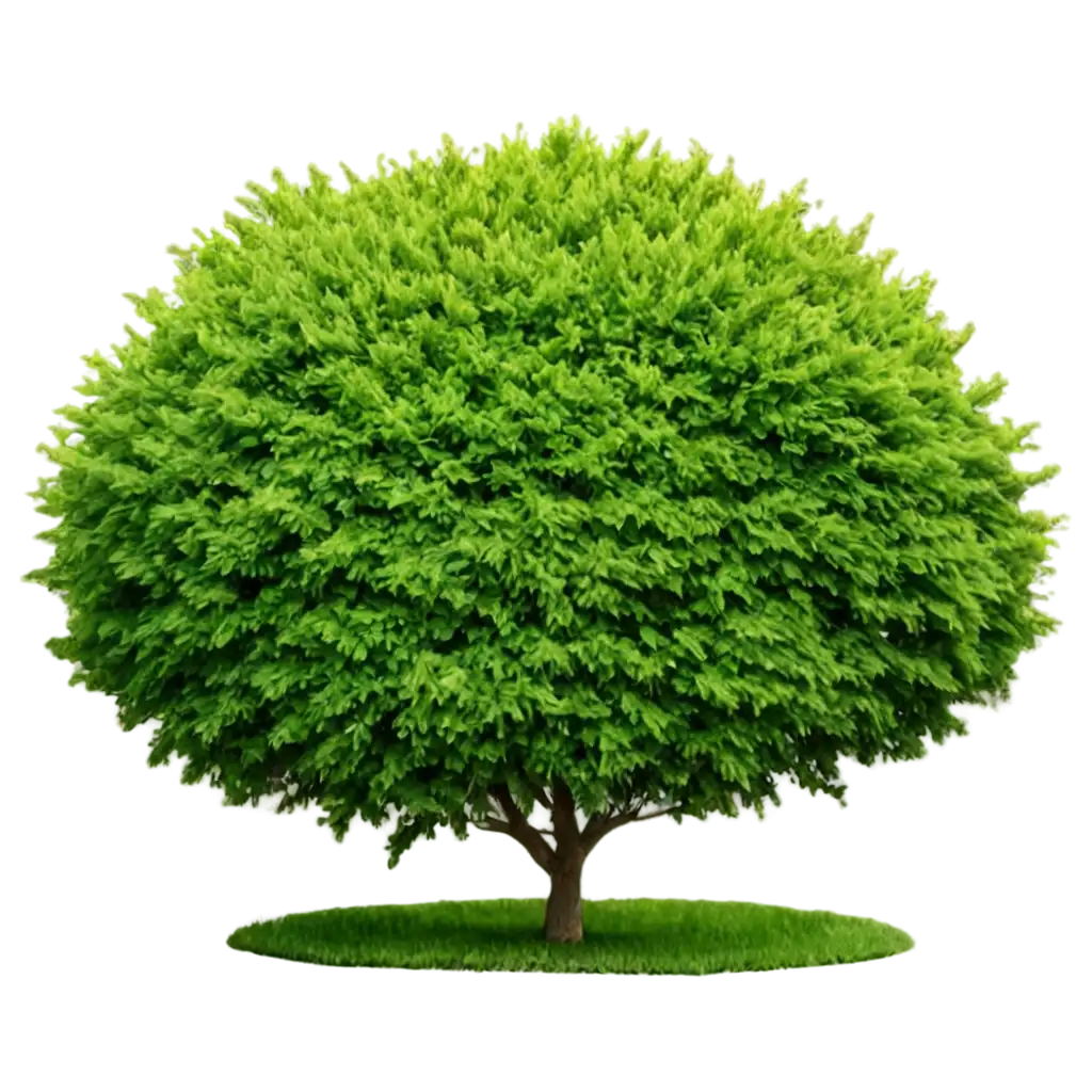 beautiful round green bush