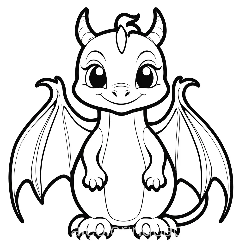 Dragon-Coloring-Page-Simple-Black-and-White-Line-Art-for-Kids