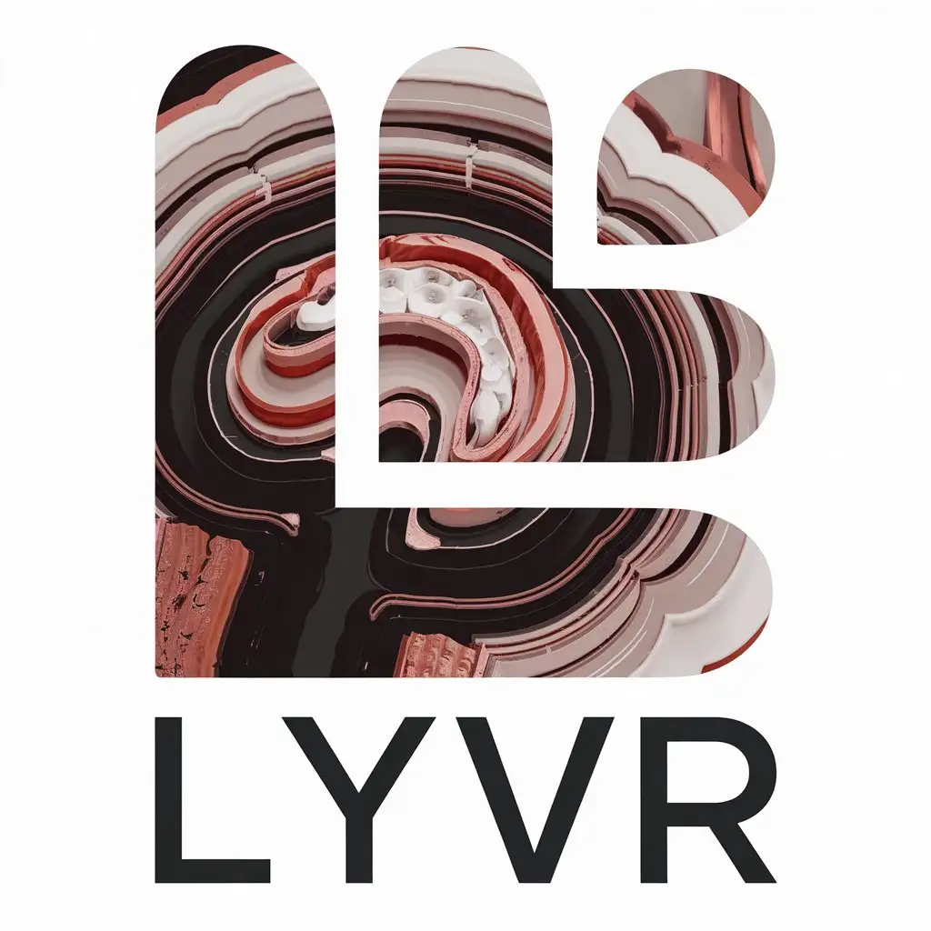 LOGO Design for LYVR Vector Art with Clear Background and Complex Picture Symbol