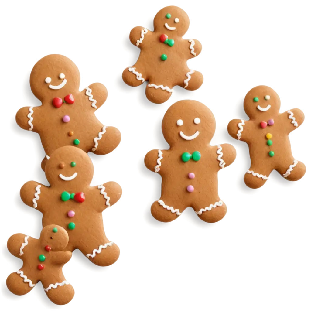 Gingerbread-Cookies-PNG-for-New-Years-Celebrations-HighQuality-Image-for-Festive-Designs