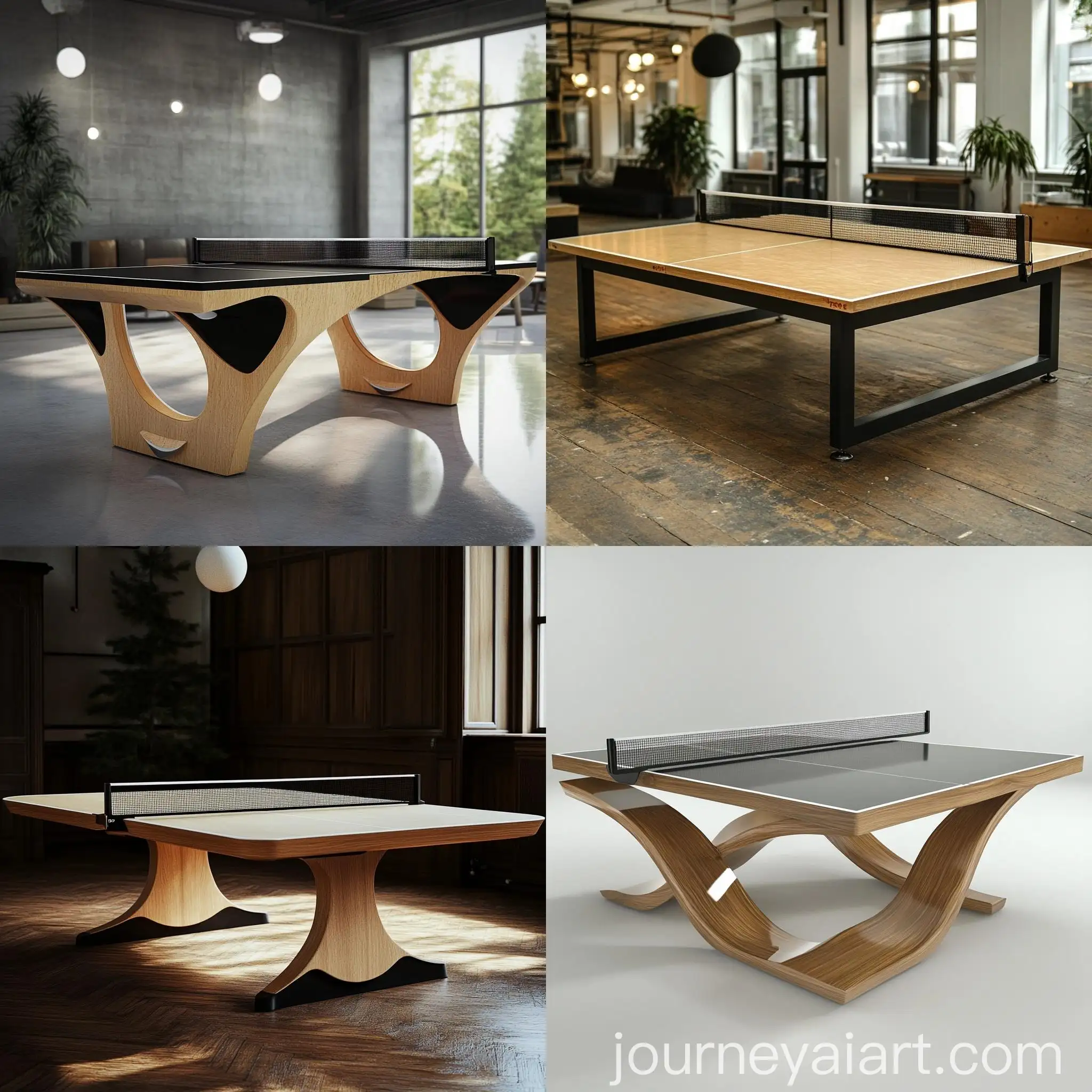 Double-Table-Tennis-Table-Match