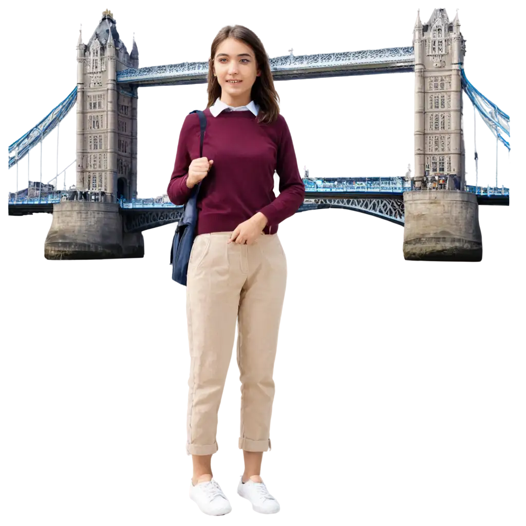 PNG-Image-of-Student-Girl-with-London-Bridge-in-Background