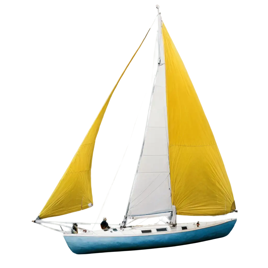 HighQuality-PNG-of-a-White-Sailboat-with-Yellow-Sails-for-Creative-Use