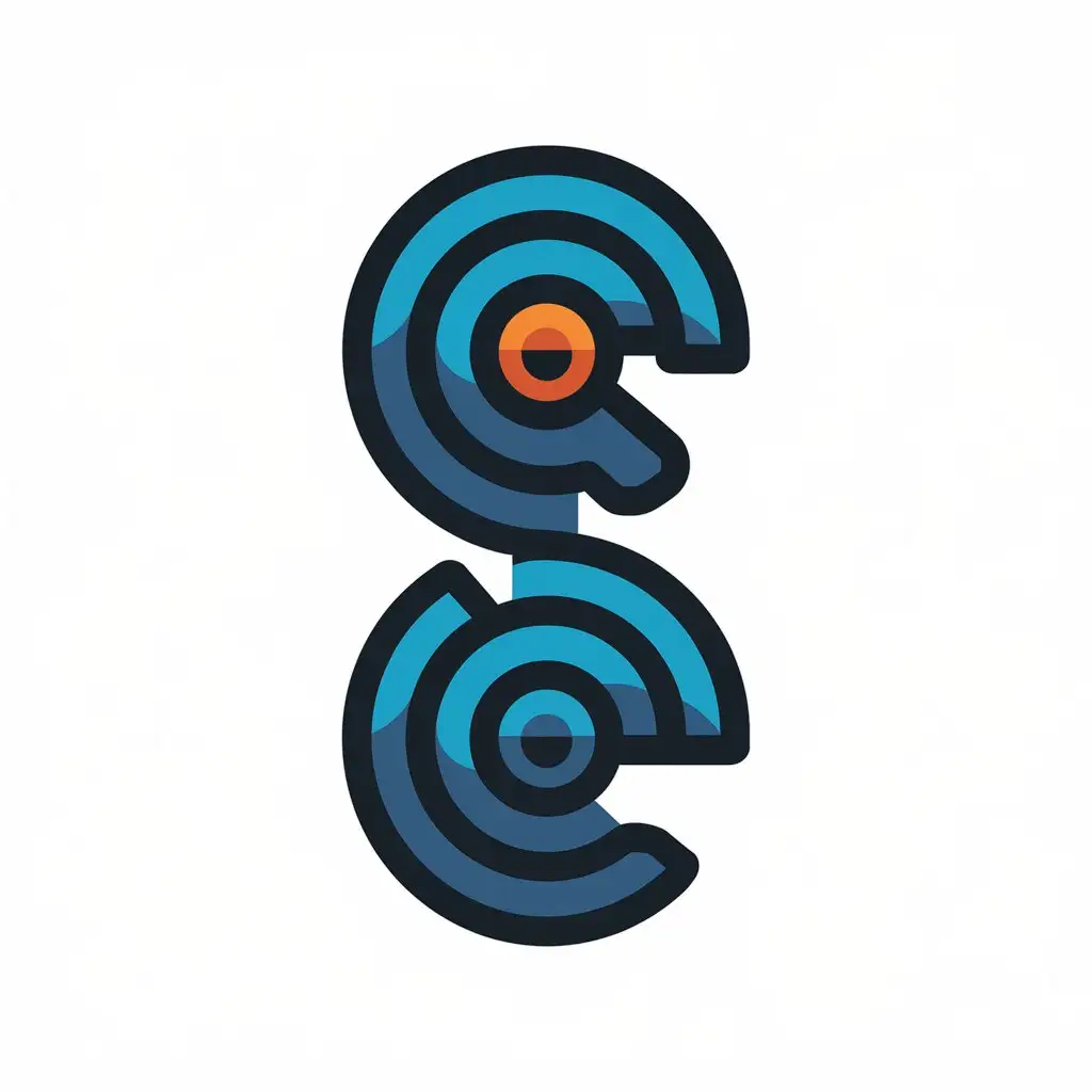 a vector logo design,with the text "S C", main symbol:Utochka,Moderate,be used in Internet industry,clear background