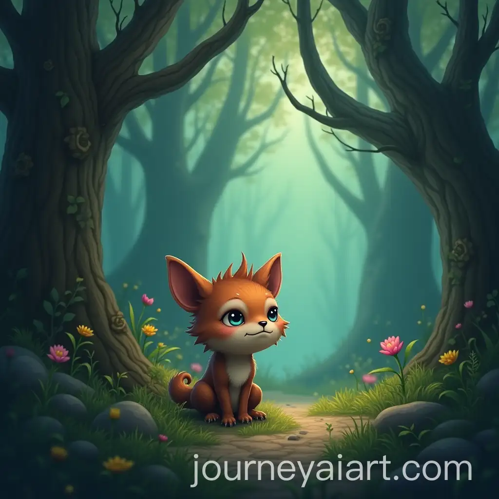 Sad-Fantasy-Creature-in-a-Mystical-Forest-with-No-FriendsAI-Image-Prompt-Expansion