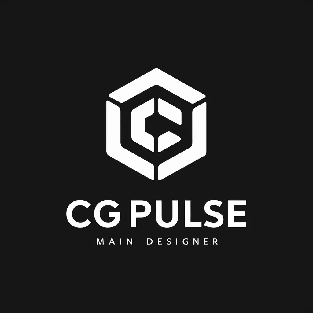 LOGO Design For CGpulse 3D Designer with Clear Background