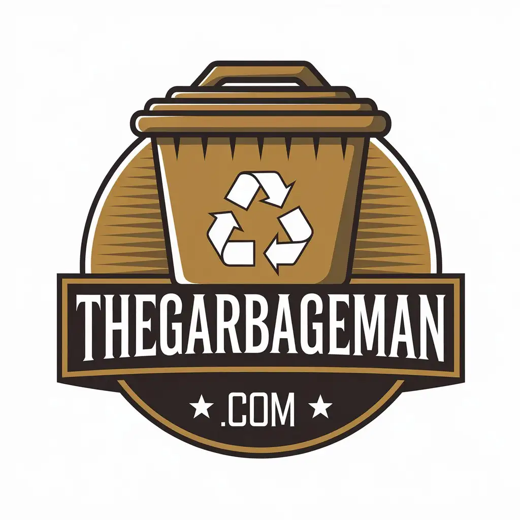 LOGO Design for Thegarbagemancom Recycle Garbage Bin Theme for Events Industry