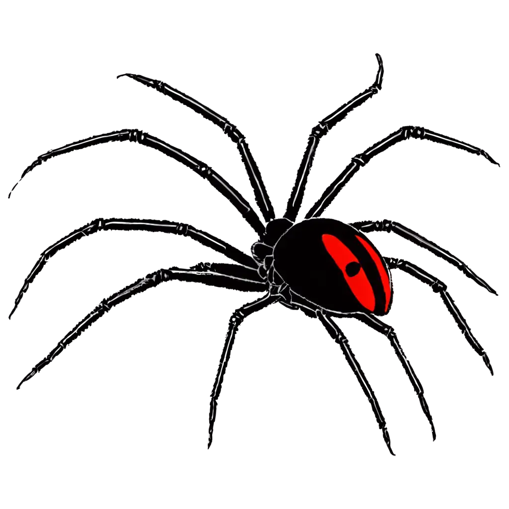 Black-Widow-Spider-with-an-American-Football-PNG-HighQuality-Transparent-Image-for-Multiple-Uses