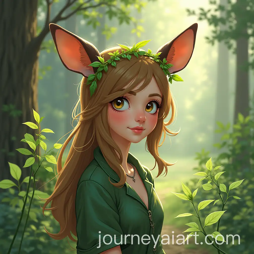 Teenage-Girl-with-Forest-Deer-Powers-Controlling-Plants