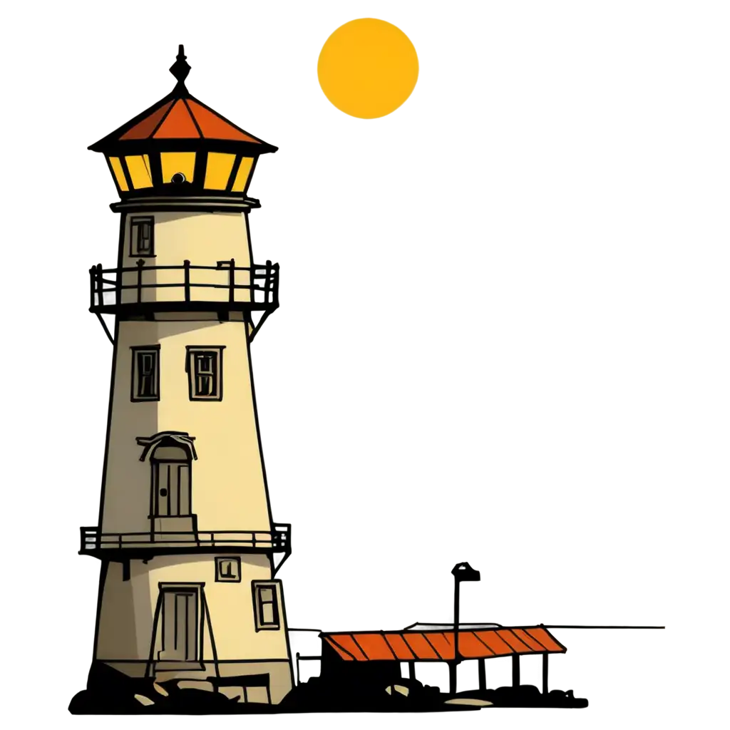 Farol-da-Barra-Cartoon-PNG-Image-Vibrant-and-Playful-Illustration