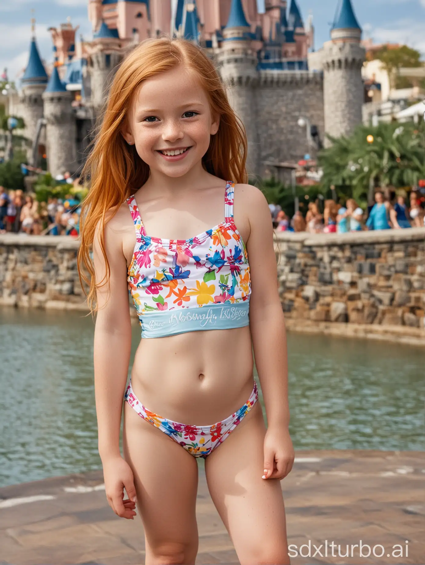Confident-9YearOld-Girl-in-Bikini-and-High-Heels-at-Disney-World