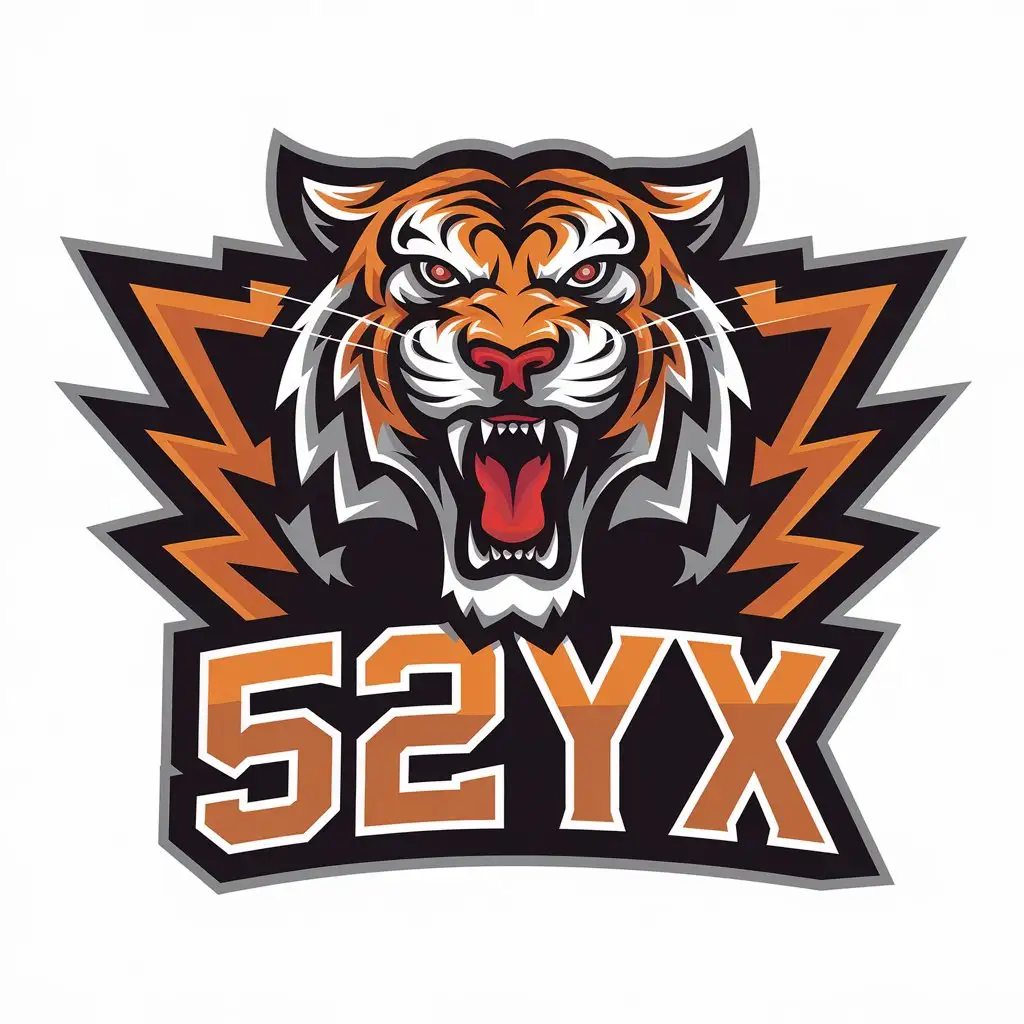 LOGO-Design-for-52yx-Entertainment-Majestic-Tiger-Symbol-with-a-Clear-Background