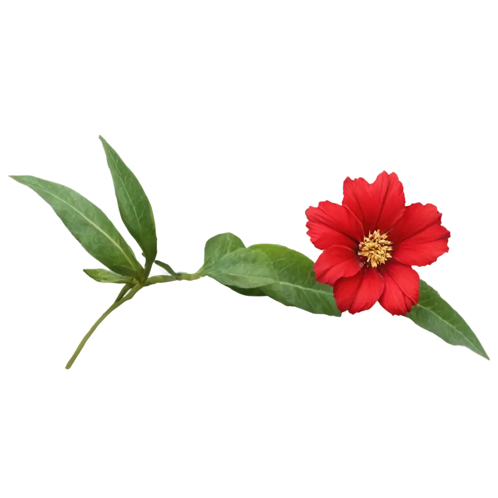 Red-Flower-PNG-Exquisite-AIGenerated-Floral-Image