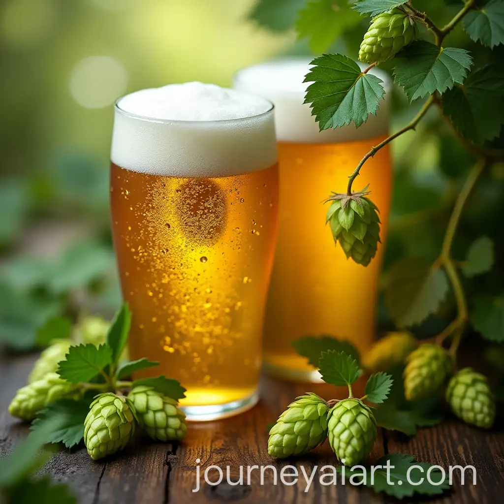 Hops-and-Beer-Ingredients-in-a-Rustic-Brewery-Setting