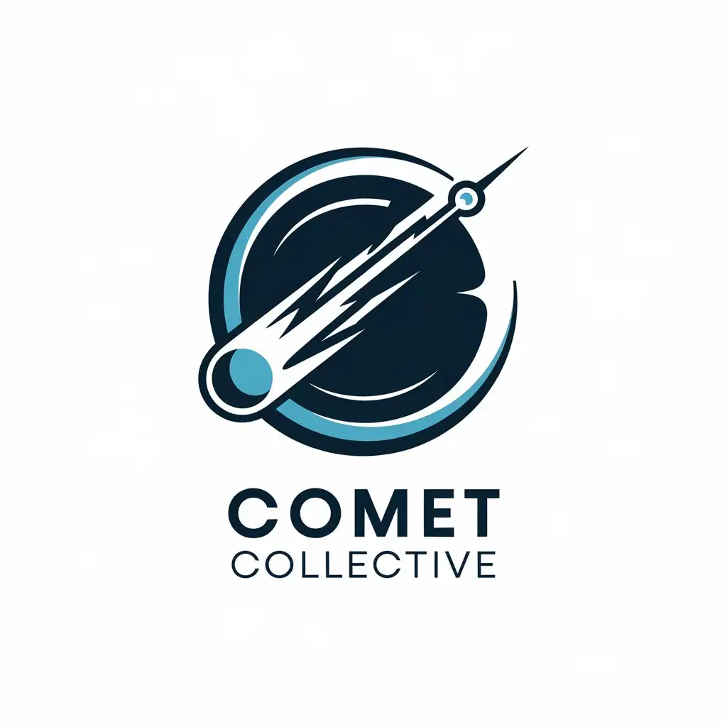 LOGO Design For Comet Collective Modern Vector Logo with Clear Background