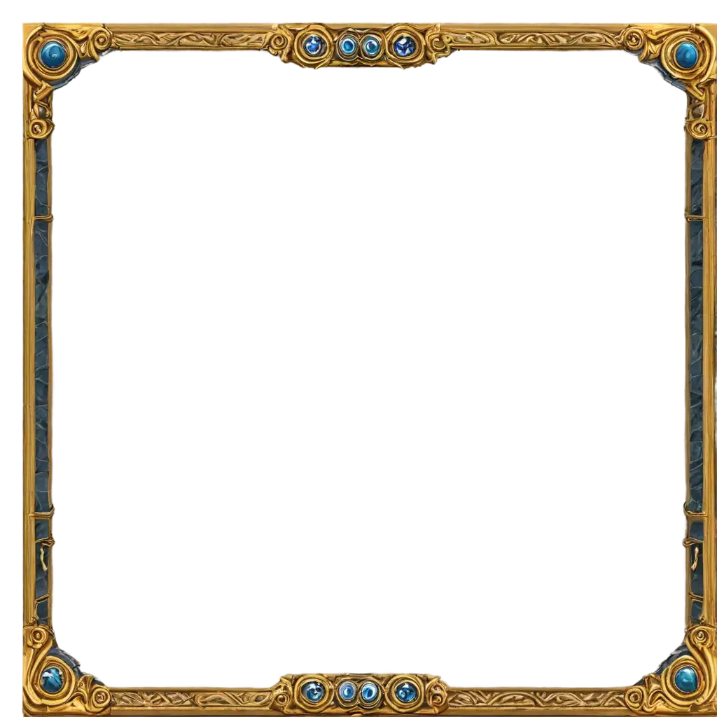 HighQuality-PNG-Image-Rectangular-UI-Frame-for-RPG-Game