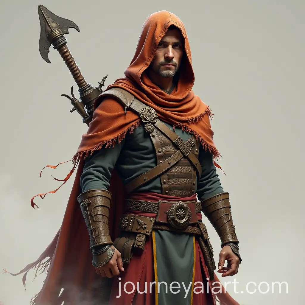 3D-Ancient-Ranger-Avatar-in-Full-Armor-with-Weaponry