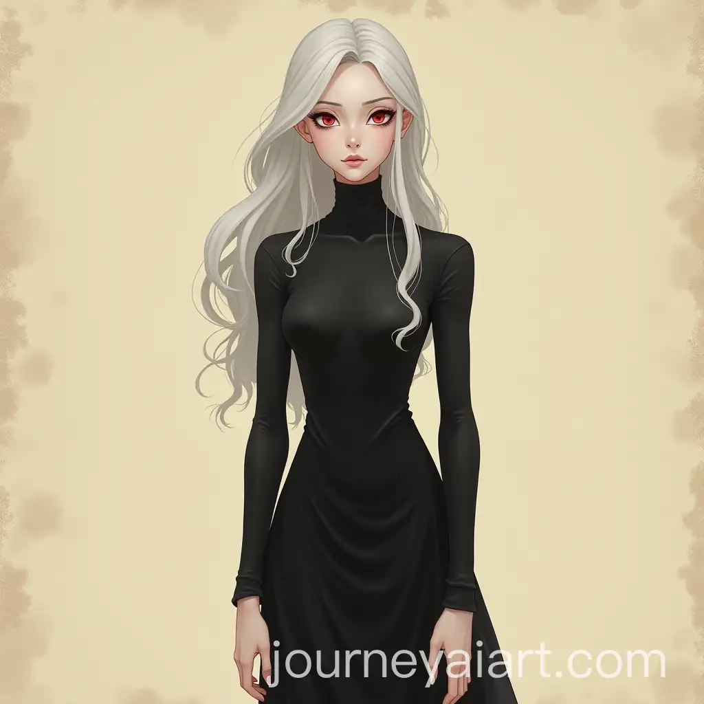 Mysterious-SilverHaired-Woman-in-Black-Dress-with-Red-Eyes