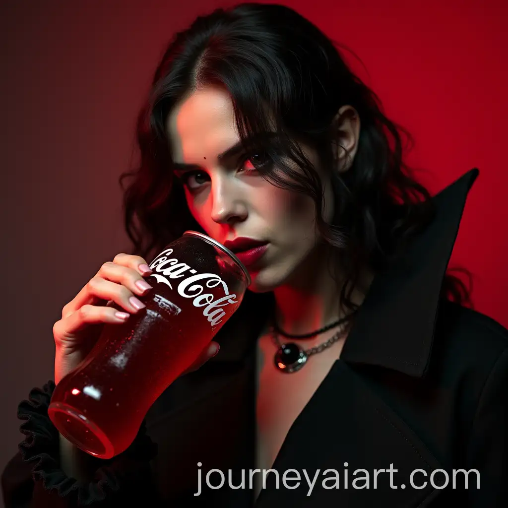 Vampire-Enjoying-Cherry-CocaCola